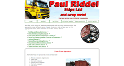 Desktop Screenshot of paulriddelskipsltd.co.uk